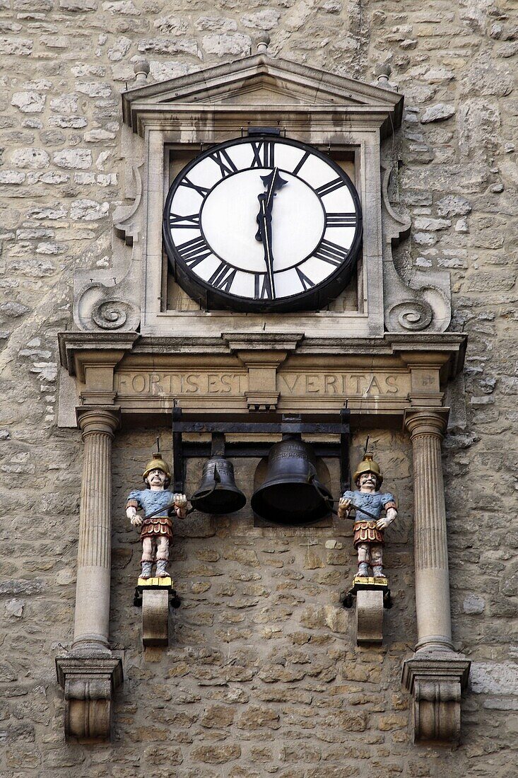 Clock of Carfax Tower, Oxford, England, UK