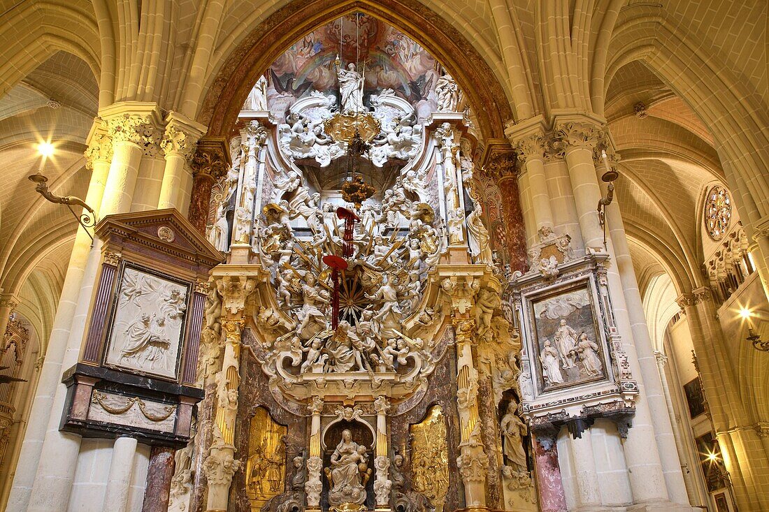 Baroque Marble Altarpiece by Narciso Tomé of Toledo Cathedral, Spain