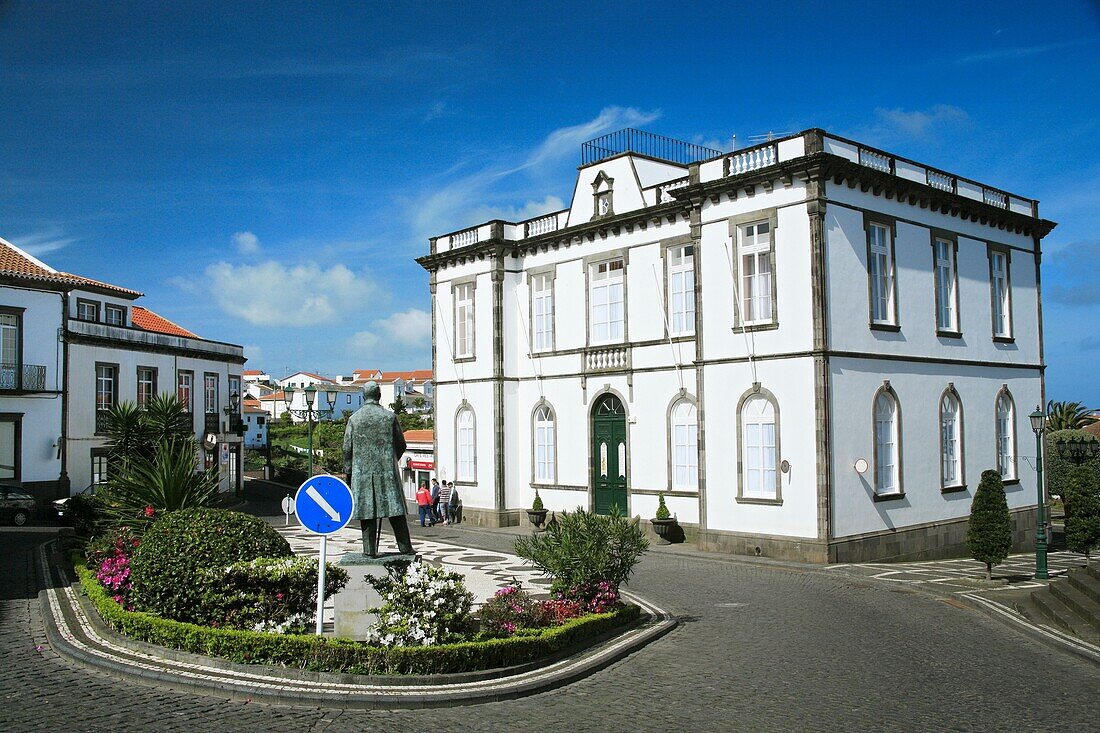 The main square in the town of Nordeste  Sao Miguel island, Azores islands, Portugal