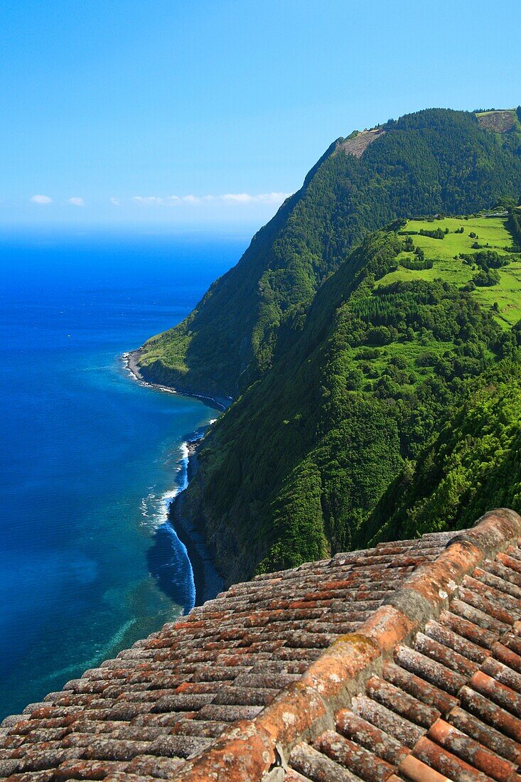 Coastal landscape in Nordeste  Sao Miguel island, Azores, Portugal