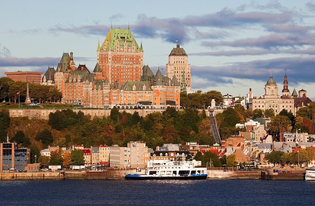 Chateau Frontenac and a Ferry, Quebec City