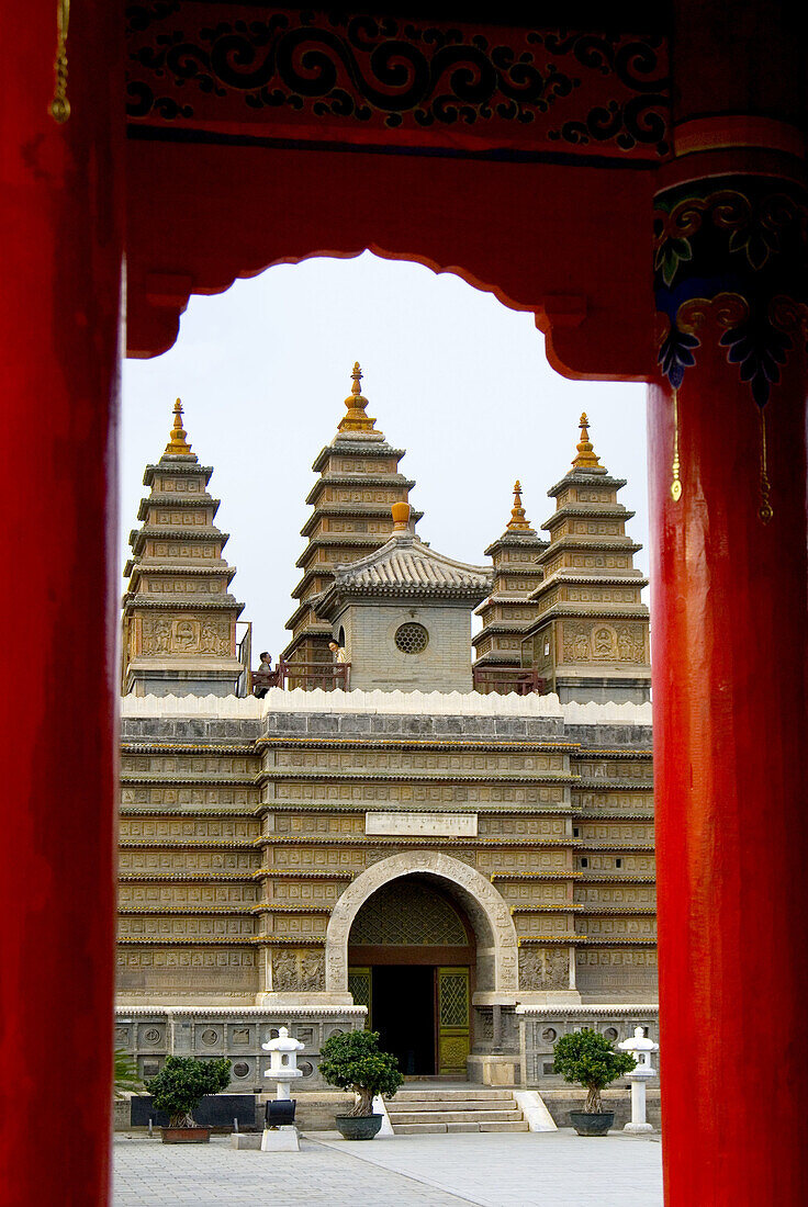 Wu Ta Si  Temple of the Five Pagodas), Hohhot, Inner Mongolia, China