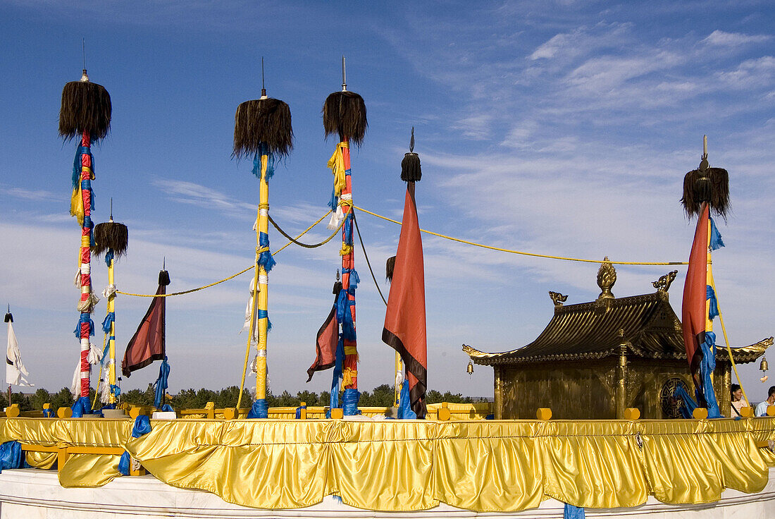 Genghis Khan´s mausoleum, Ordos. Inner Mongolia, China