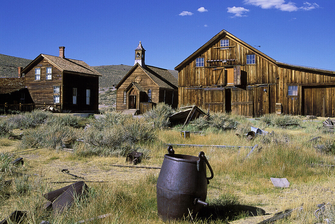 Abandoned Gold Mining Town, Ghost Town, Bodie State Historic Park, California, USA