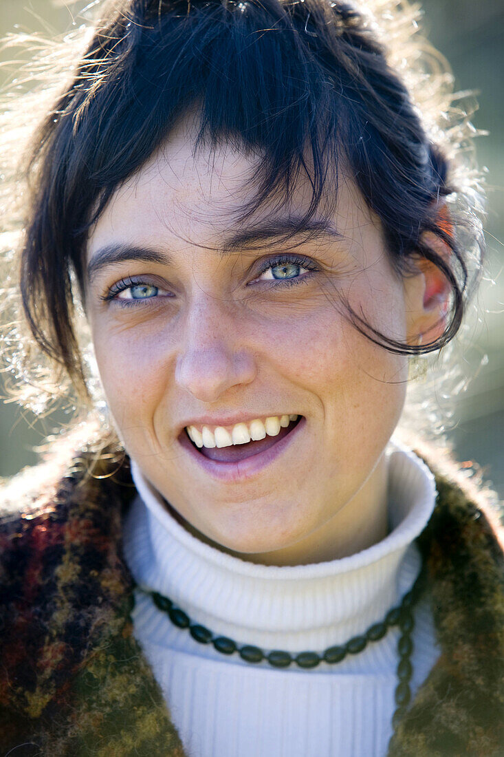 Young woman portrait smiling