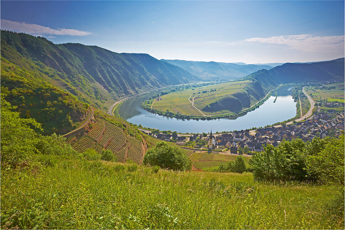 Moselle loop near Bremm, Rhineland-Palatinate, Germany