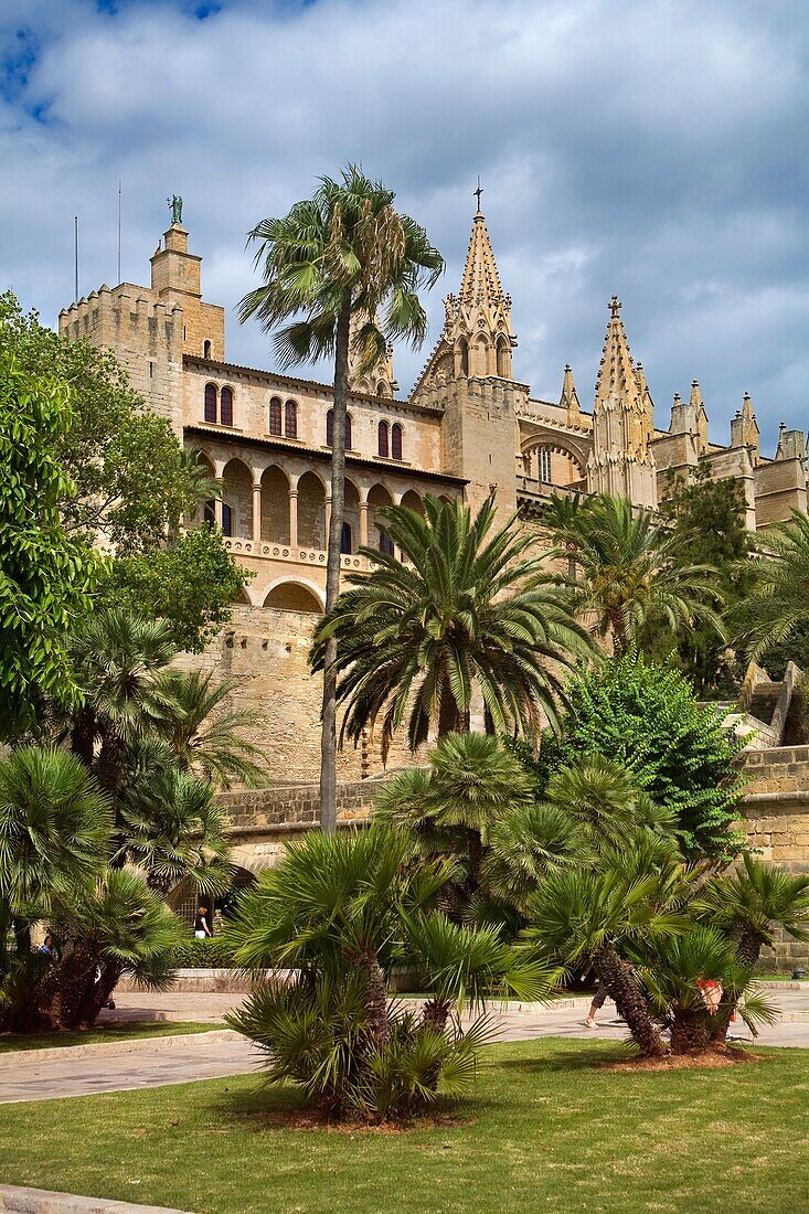 Palace of La Almudaina, Palma de Mallorca, Majorca, Balearic Islands, Spain