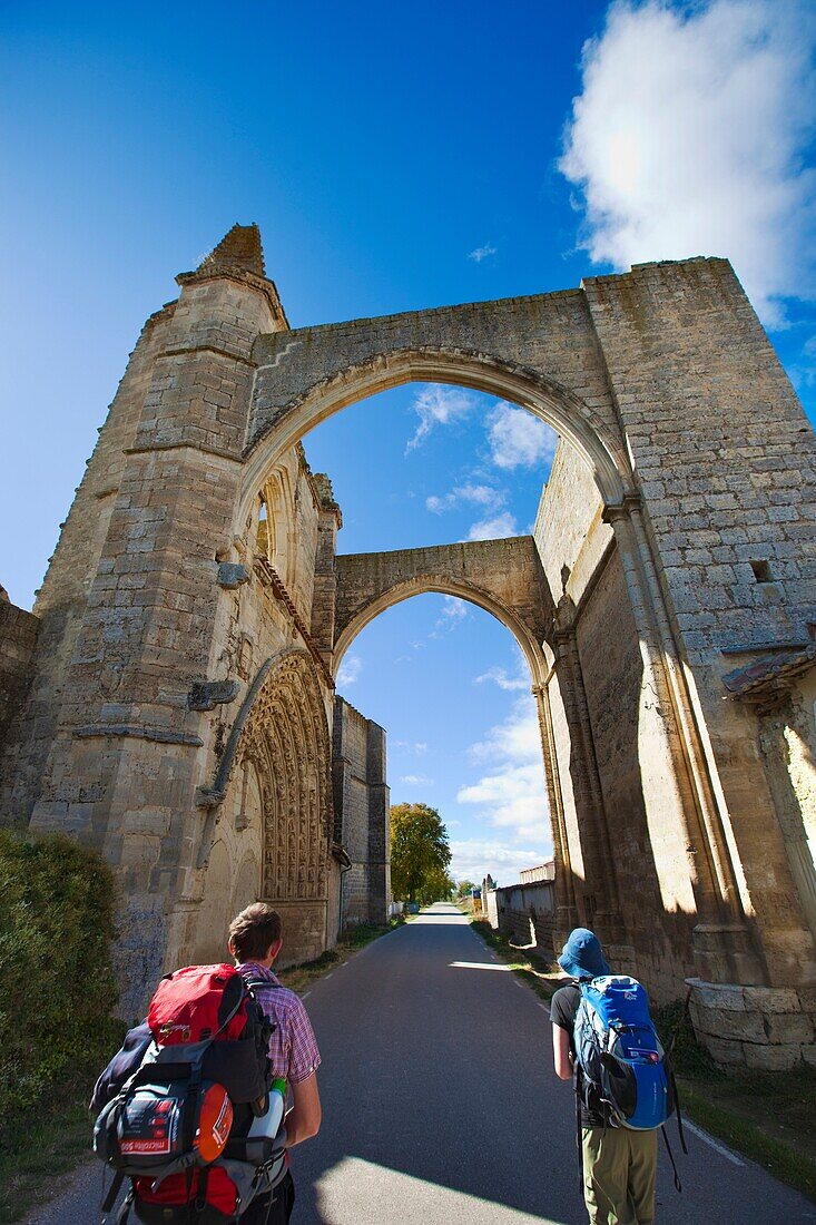 Ruins of San Anton convent. Burgos province, Castilla-Leon, Spain