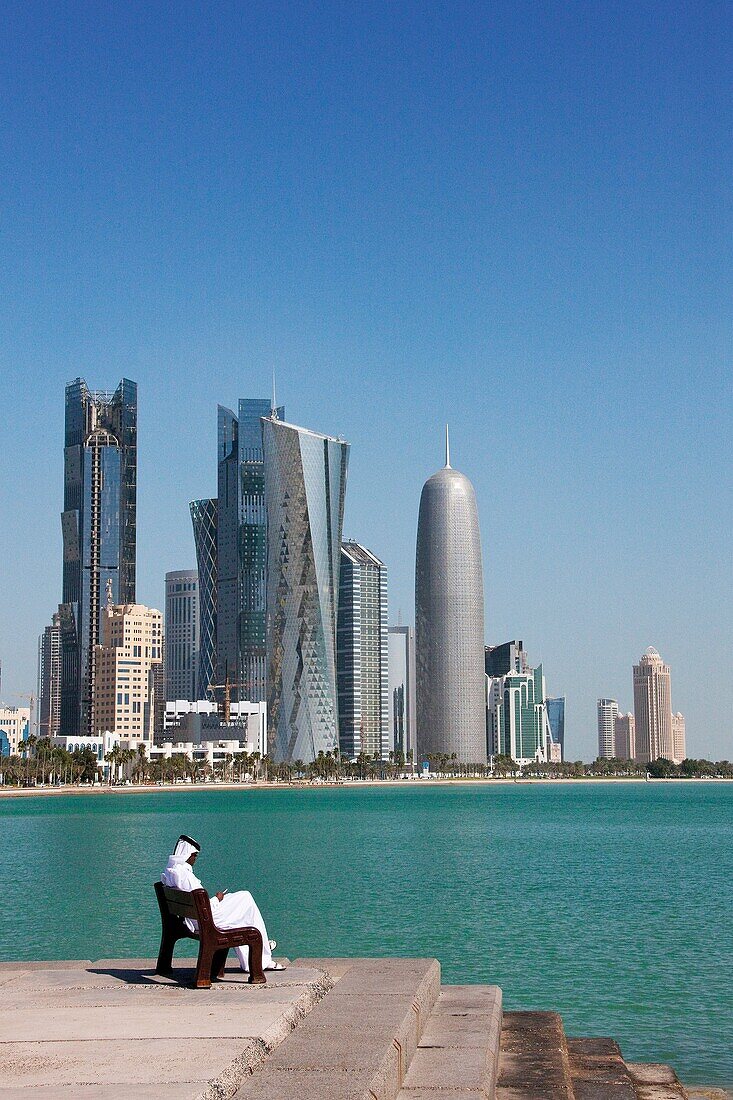 Corniche skyline, Doha, Qatar