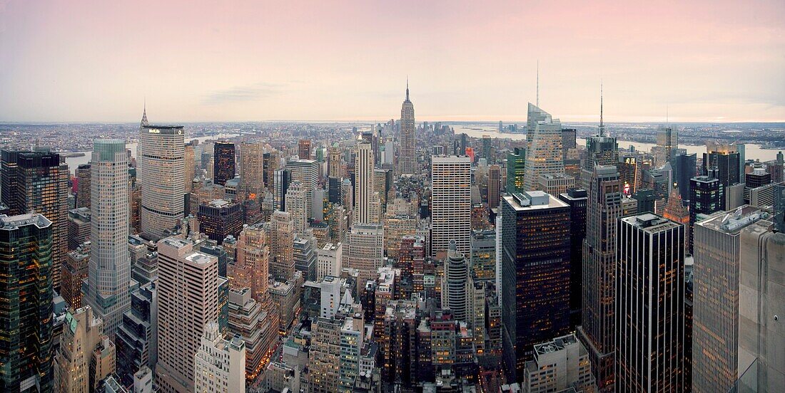 Midtown Mahattan panorama, New York City, USA