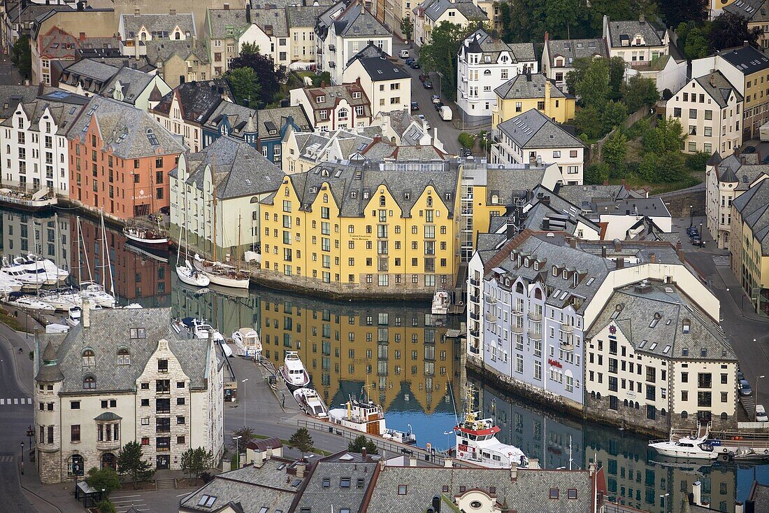 Art nouveau architecture, Alesund, Norway