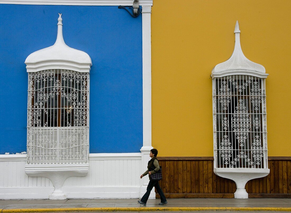 Peru. Trujillo city, Colonial architecture.