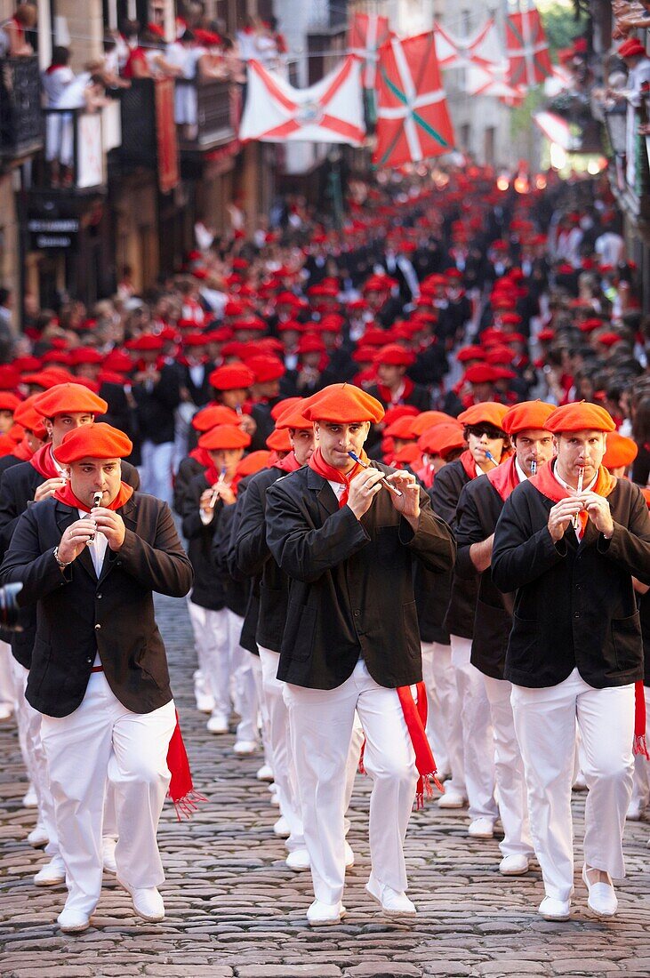 Alarde-Festival, Hondarribia, Guipuzcoa, Baskenland, Spanien