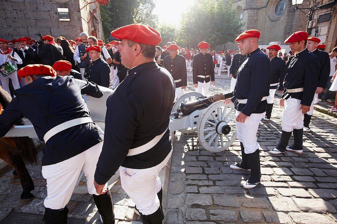 Alarde-Festival, Hondarribia, Guipuzcoa, Baskenland, Spanien