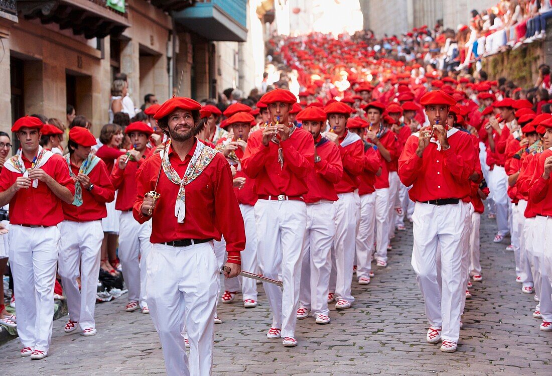 Alarde-Festival, Hondarribia, Guipuzcoa, Baskenland, Spanien