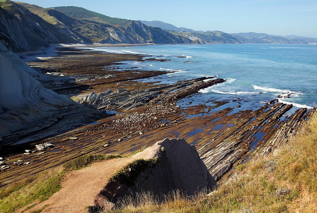 Flysch, Algorri, Zumaia, Gipuzkoa, Euskadi, Spanien