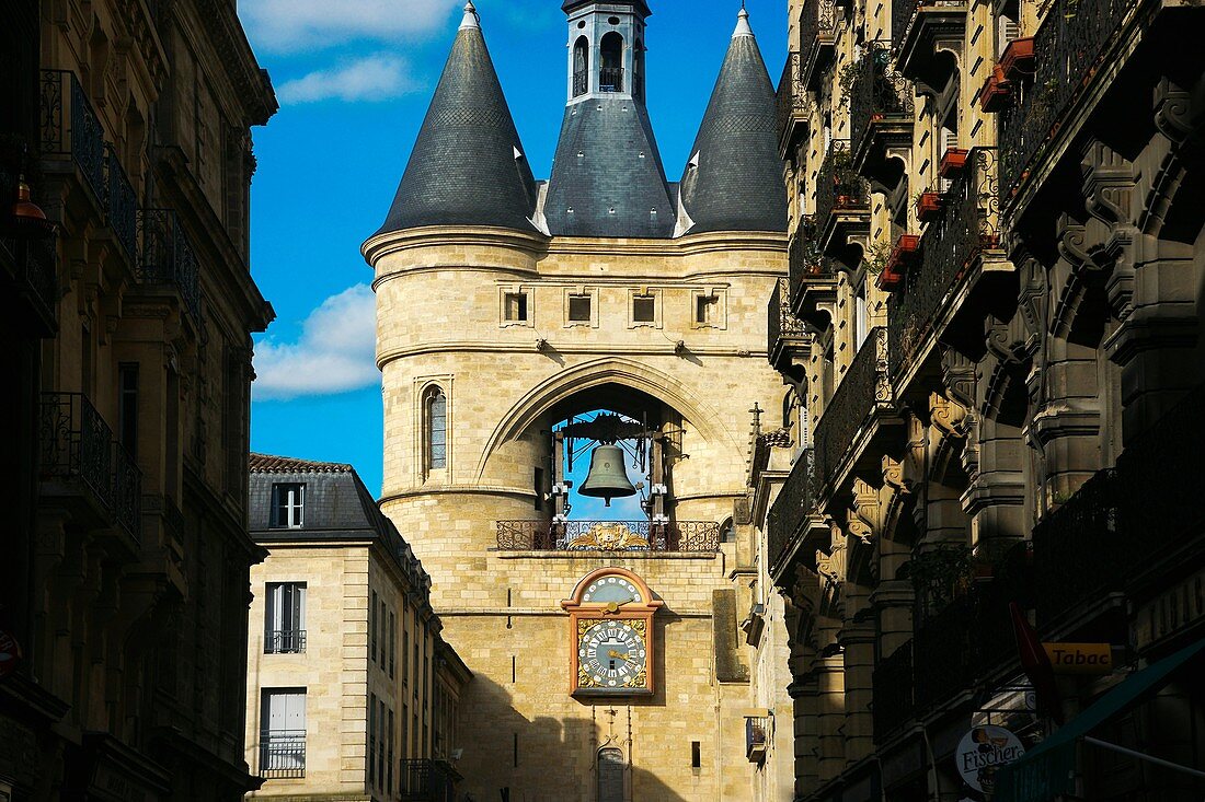 France. Aquitaine. Gironde.Grosse cloche,  onPorte saint Eloi,  at Bordeaux