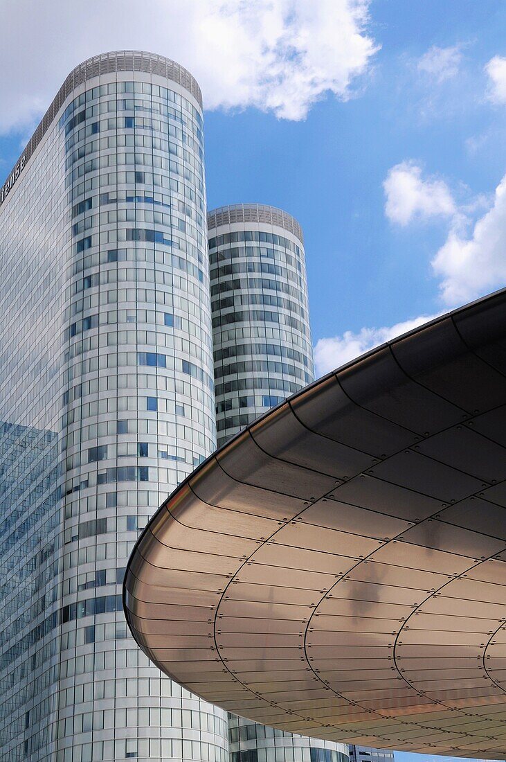 Buildings in La Defense business district, Paris, France