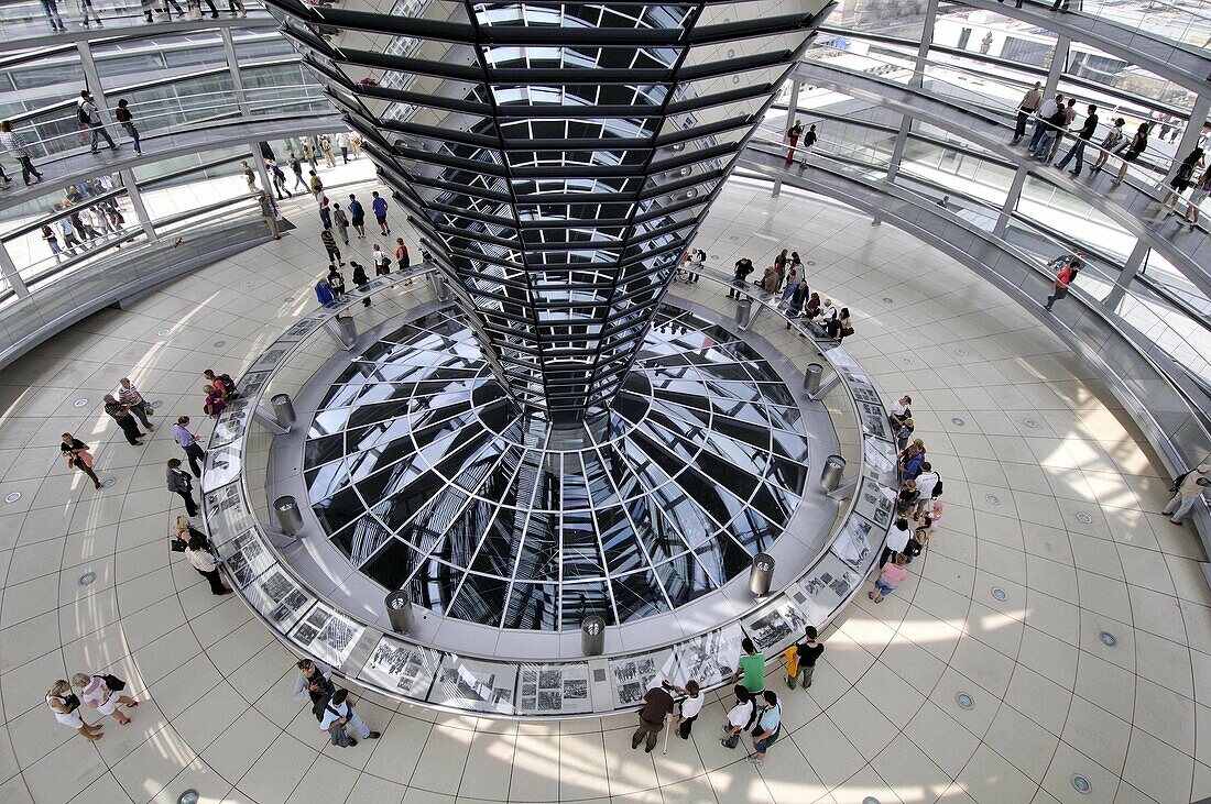 Reichstag Dome by sir Norman Foster, Berlin. Germany