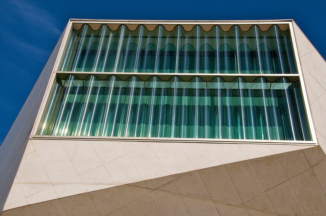 Casa da Musica concert hall exterior detail Rem Koolhaas architect Porto Portugal