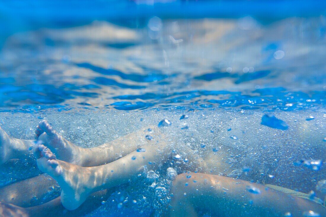 people in a swimming pool