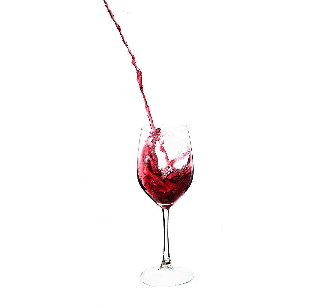 drink, glass, liquid, motion, splash, squirt, still life, wine, C41-1196628, AGEFOTOSTOCK
