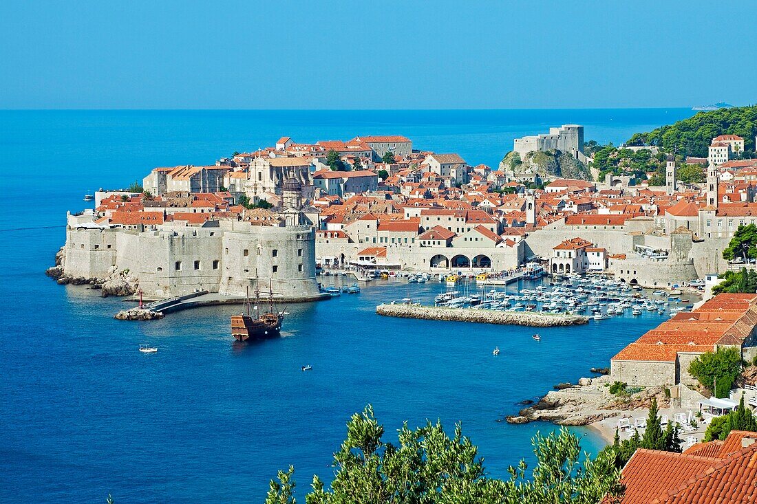 Old medieval city. Dubrovnik. Dalmatian coast. Croatia.