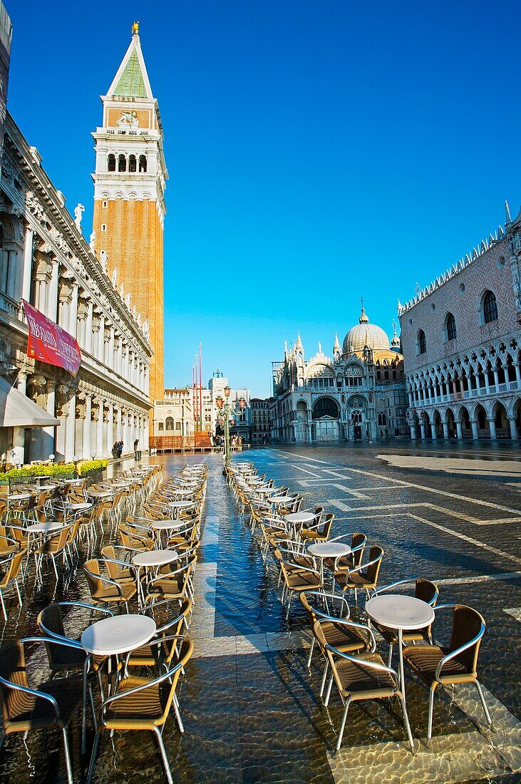 Basilica San Marco and The Campanile St Mark¬¥s Square, Venice, Veneto, Italy