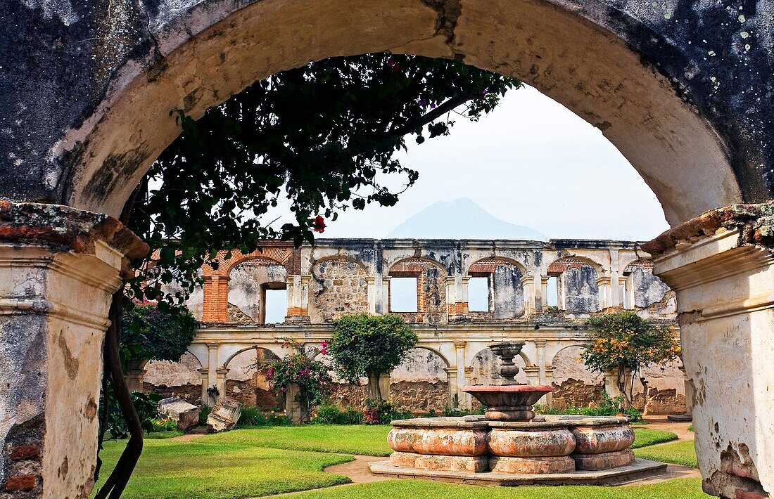 Ruins of Santa Clara convent. Antigua. Guatemala.