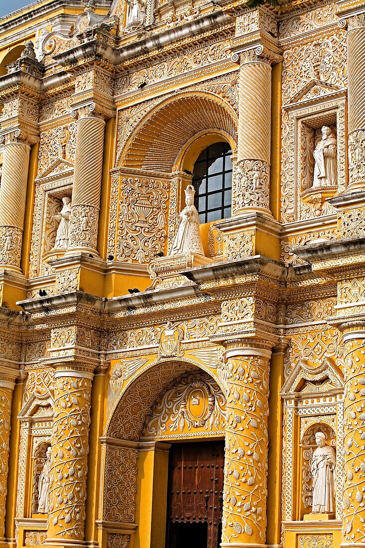 La Merced. Baroque church. Antigua, ancient capital. Guatemala.