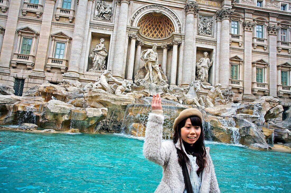 Trevi Fountain. Architect Nicola Salvi. Rome. Italy.