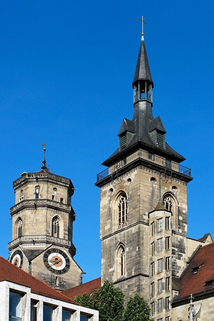 Stuttgart, Stiftskirche, Collegiate, Baden-Württemberg, Germany