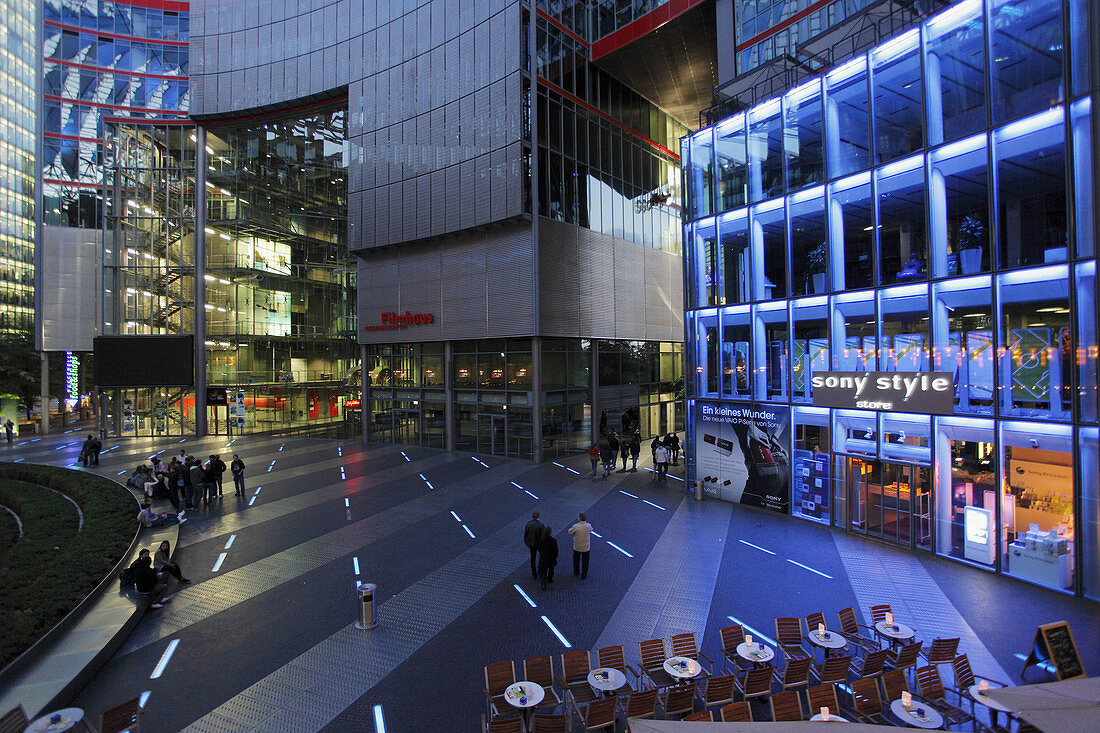 Germany, Berlin, Potsdamer Platz, Sony Center interior, modern architecture