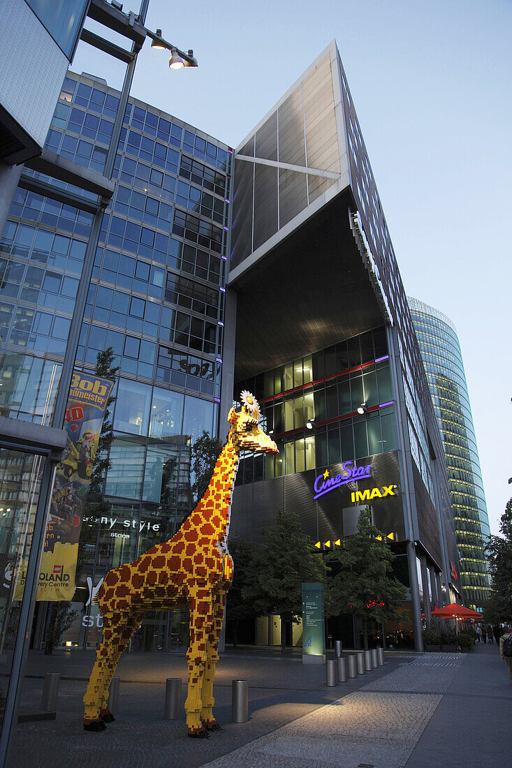 Germany, Berlin, Potsdamer Platz, modern architecture, Lego Giraffe