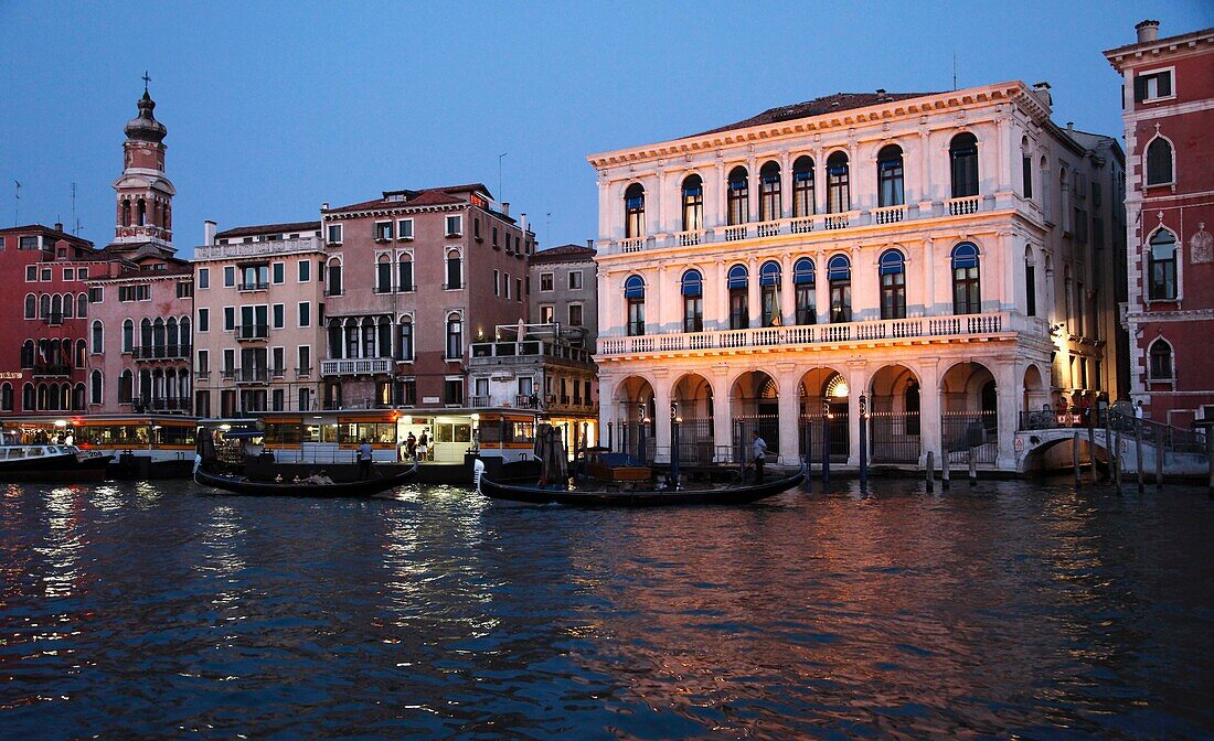 Italy, Venice, Grand Canal, palaces