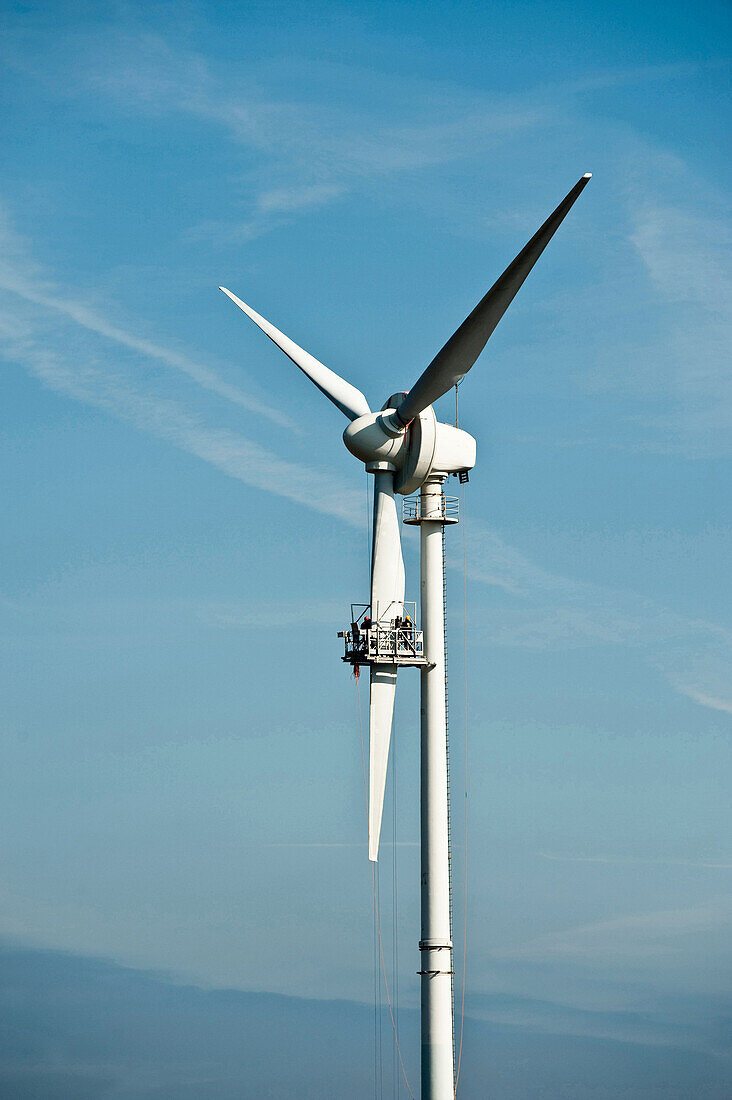 Wind turbines on Fehmarn, Schleswig-Holstein, Germany