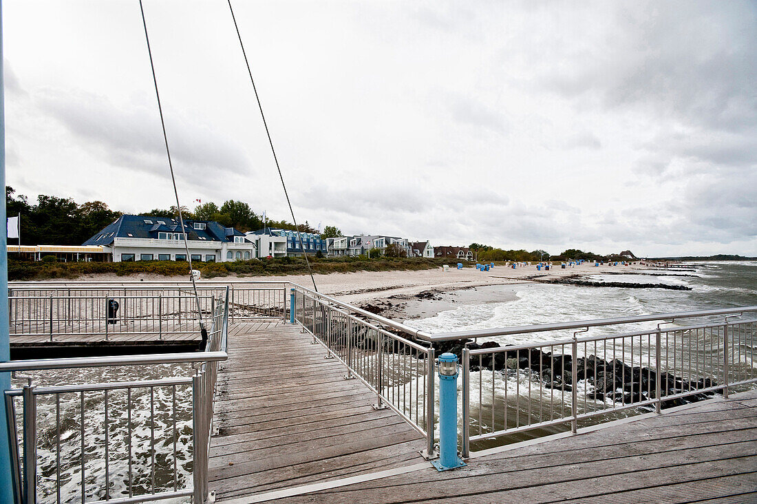 Hohwacht pier, Ostsee, Schleswig-Holstein, Germany