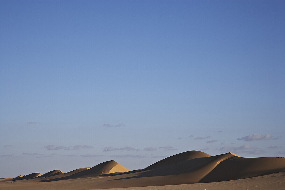 Dünen im Sonnenlicht, Birak, Libyen, Afrika