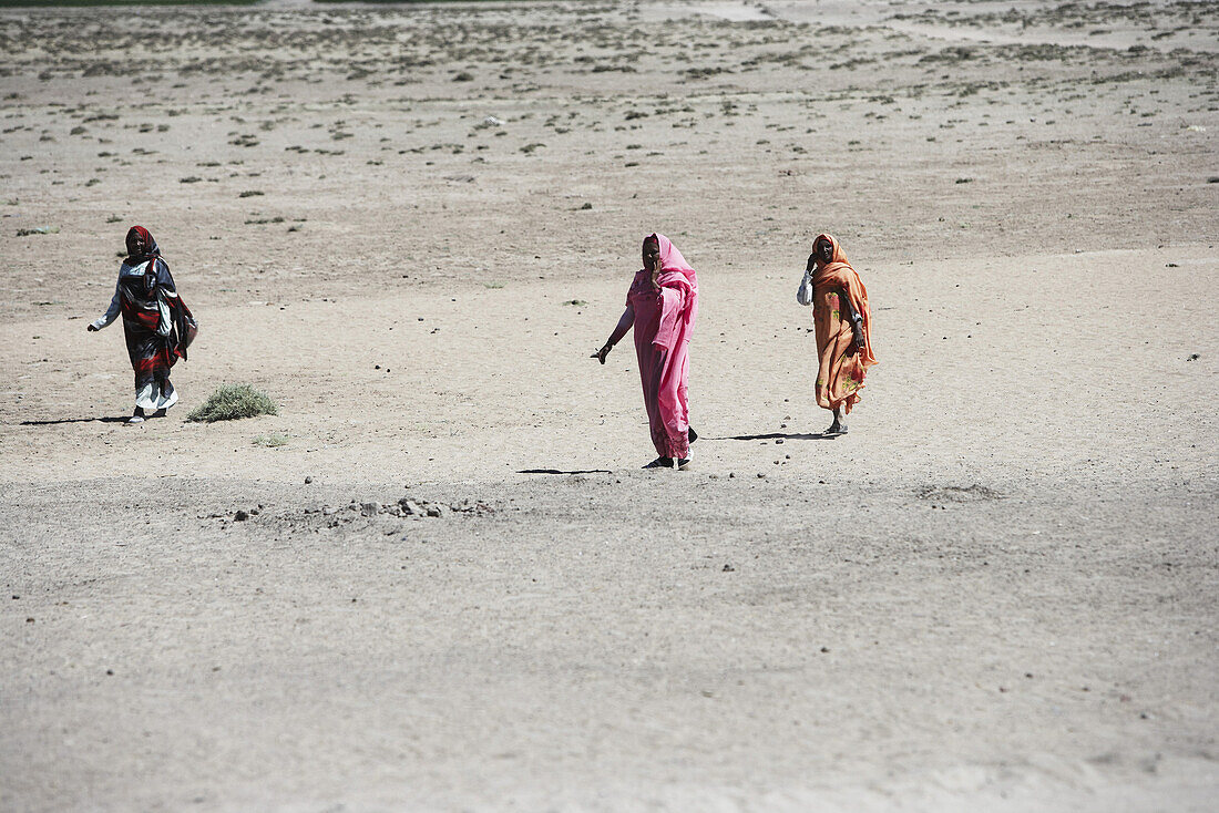 Drei einheimische Frauen, Sudan, Afrika