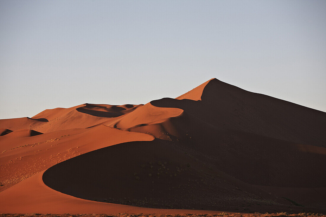 Red sand dune at Namib Naukluft Park, Sossusvlei, Namibia, Africa