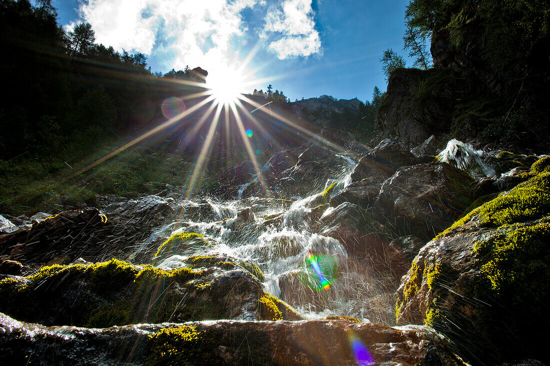 Wasserfall am Tappenkarsee, Salzburger Land, Österreich