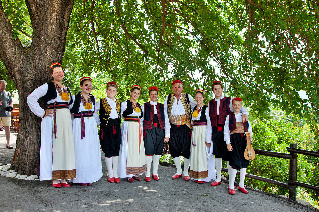 People in traditional clothes, Dubrovnik, Dalmatia, Croatia