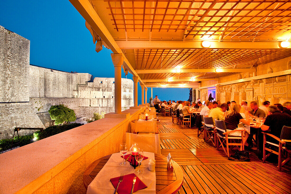 Restaurant Dub, old town, Dubrovnik, Dalmatia, Croatia