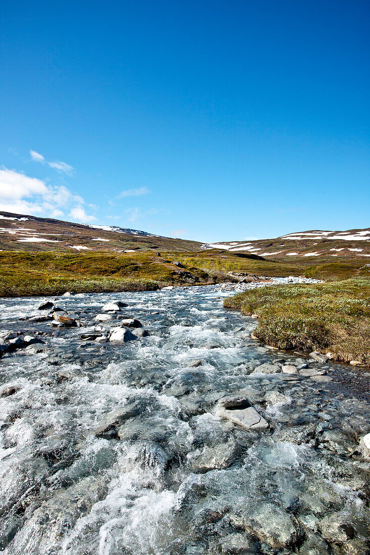 Rakkasjåkka river, Lapland, northern Sweden, Sweden