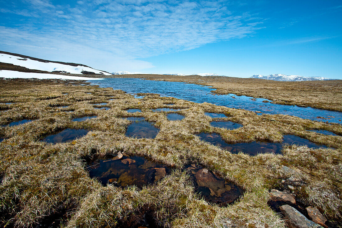Låkktajåkka Gebirge, Lappland, Nordschweden, Schweden