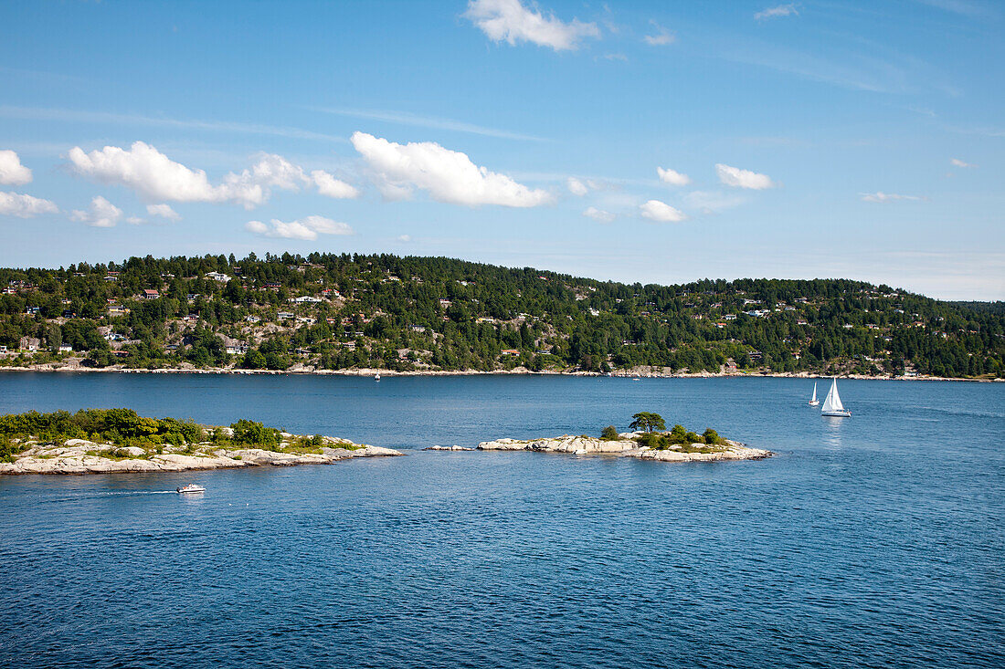 Insel im Oslofjord, Südnorwegen, Norwegen