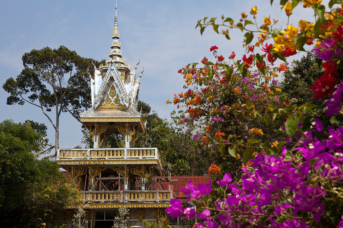 Buddhistic Temple in Sattahip District, near Pattaya, Chonburi Province, Thailand, Asia
