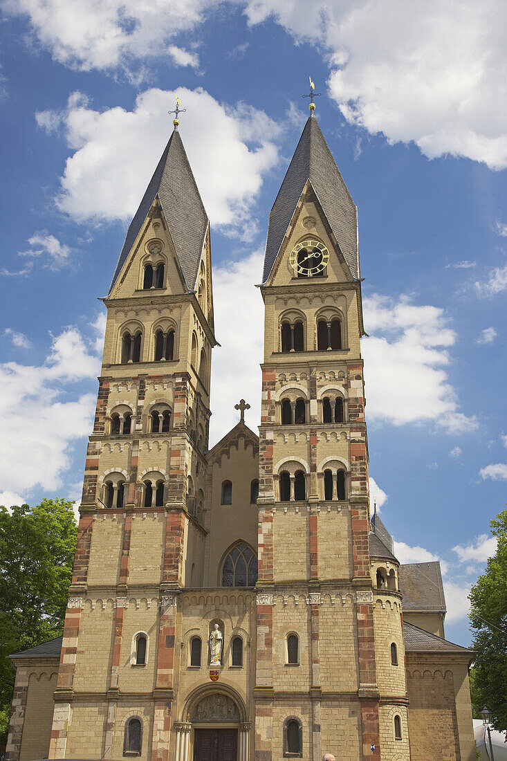 Basilika St. Castor, Koblenz, Rhein, Mosel, Rheinland-Pfalz, Deutschland, Europa