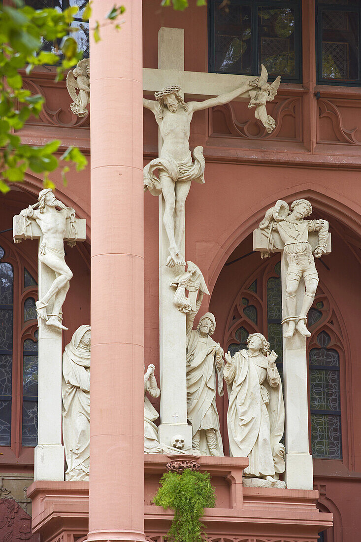 Outside altar at the Rochus chapel at Bingen, Cultural Heritage of the World: Oberes Mittelrheintal (since 2002), Mittelrhein, Rhineland-Palatinate, Germany, Europe