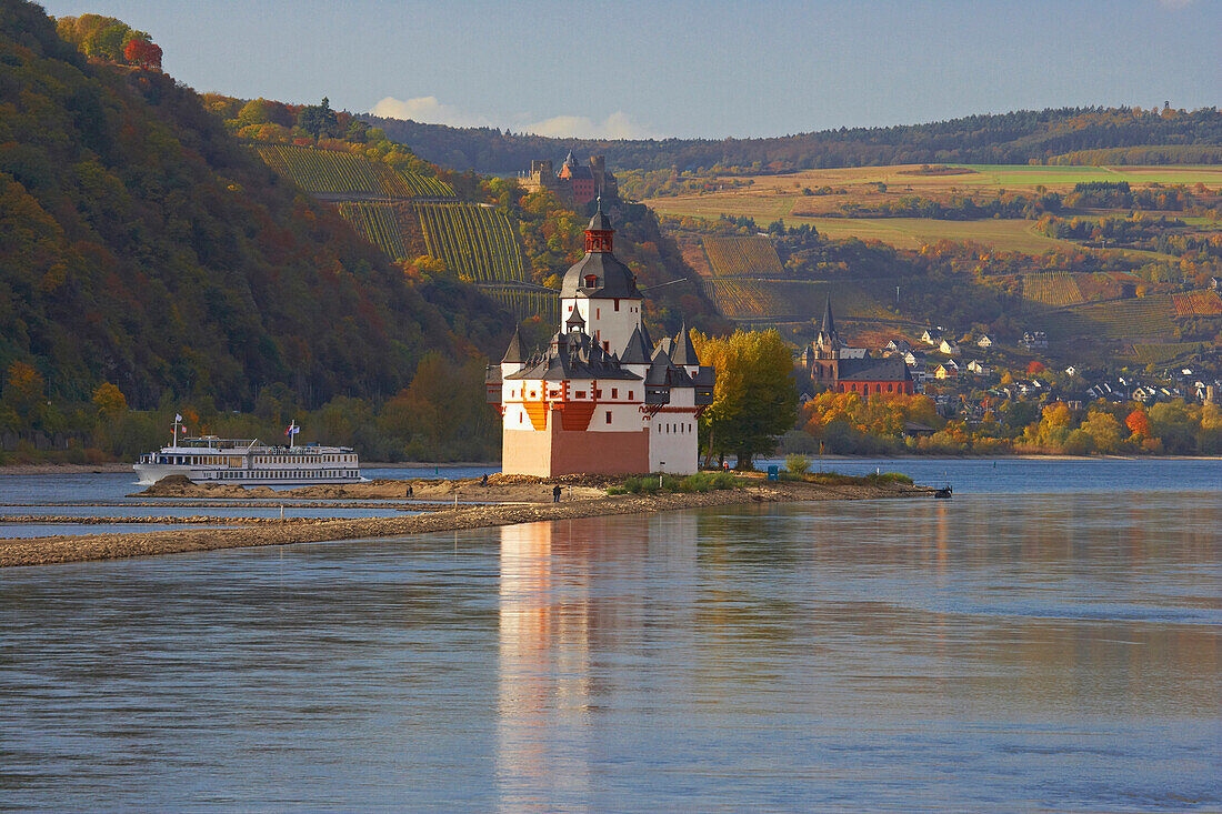 Burg Pfalzgrafenstein im Rhein, Kaub, Rheinland-Pfalz, Deutschland